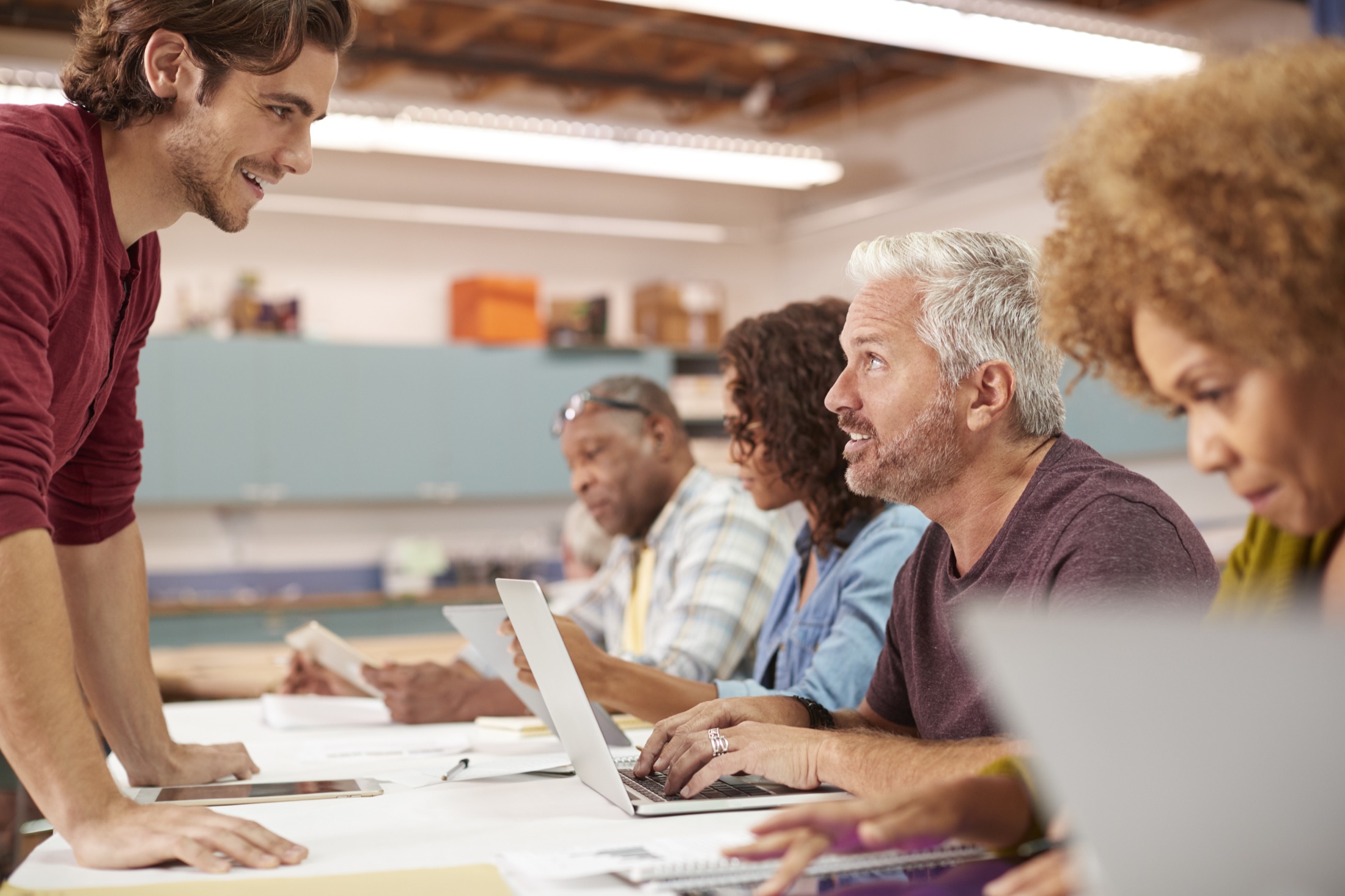 Education and leadership support in classroom setting